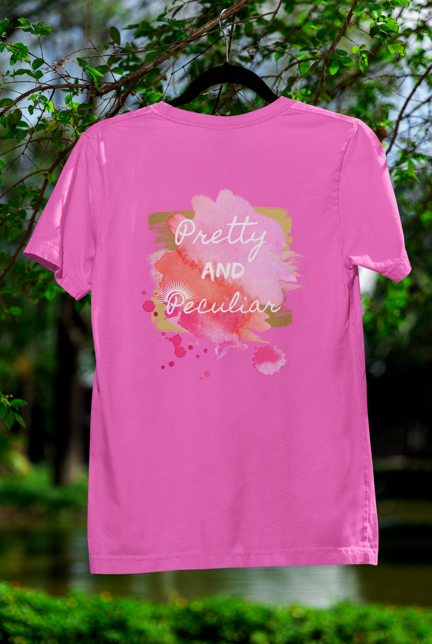"Pretty and Peculiar" Watercolor Tee – Multi-Color Collection