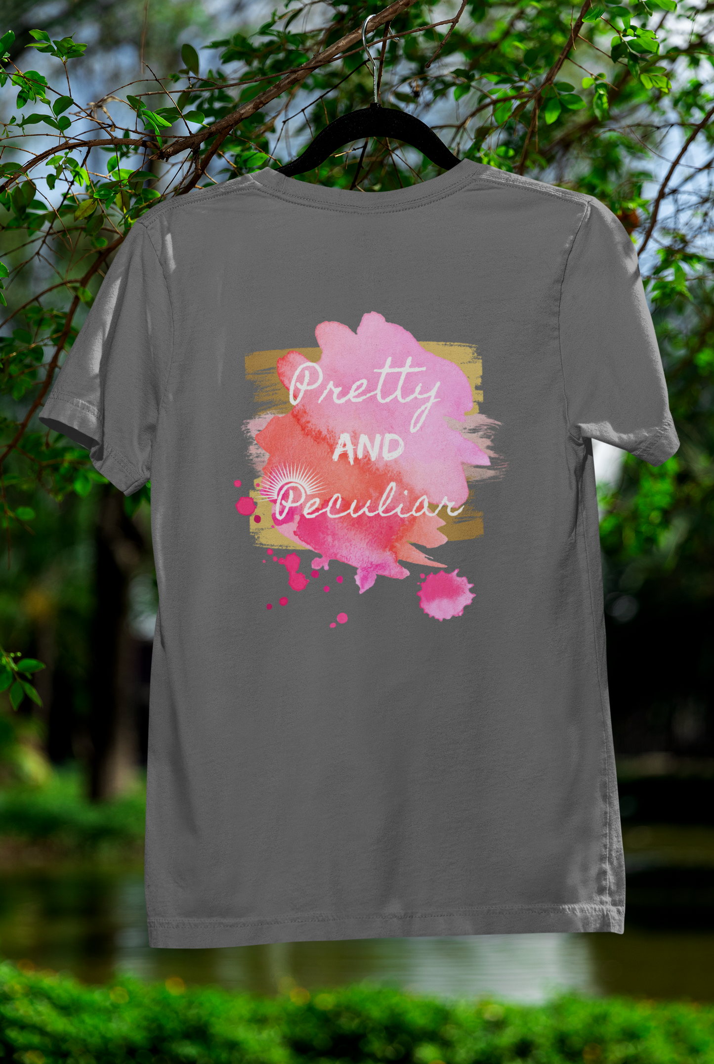 "Pretty and Peculiar" Watercolor Tee – Multi-Color Collection
