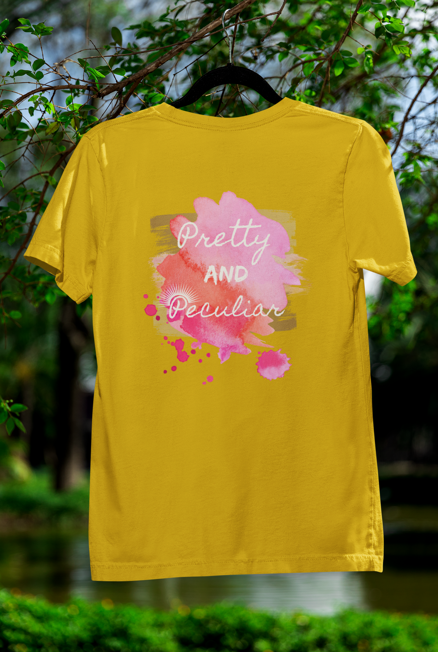 "Pretty and Peculiar" Watercolor Tee – Multi-Color Collection