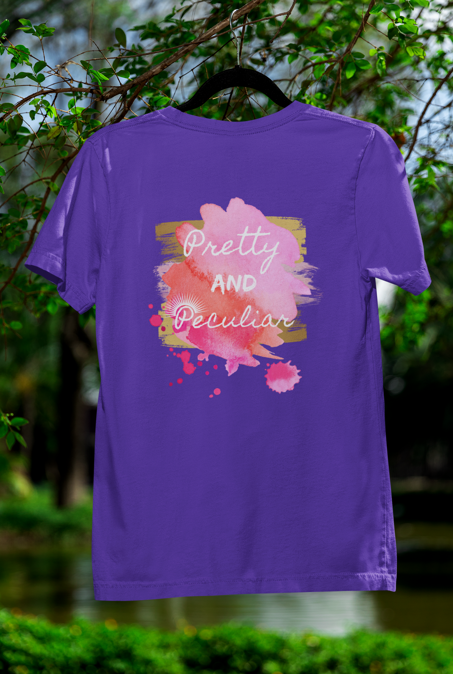 "Pretty and Peculiar" Watercolor Tee – Multi-Color Collection