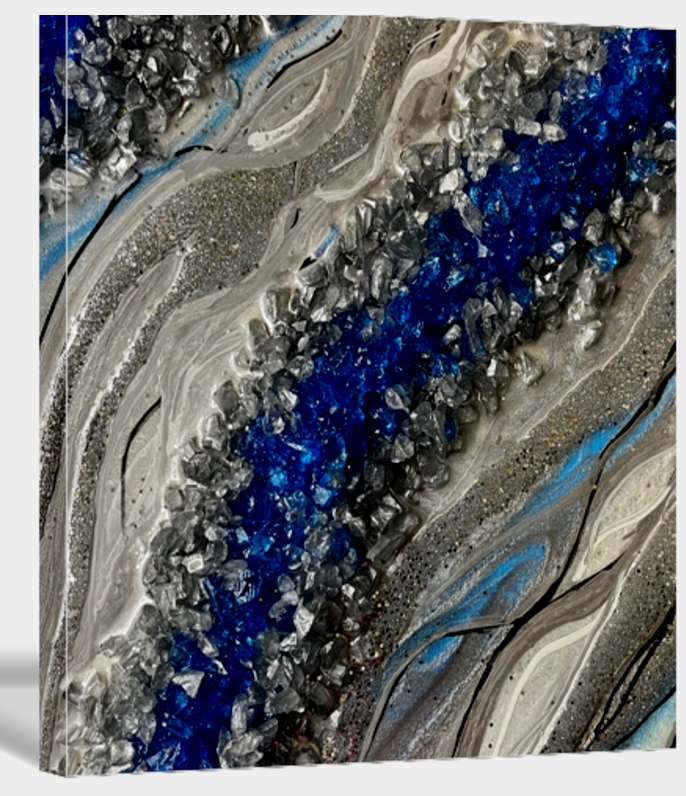 Sea Blue Geo Inspired