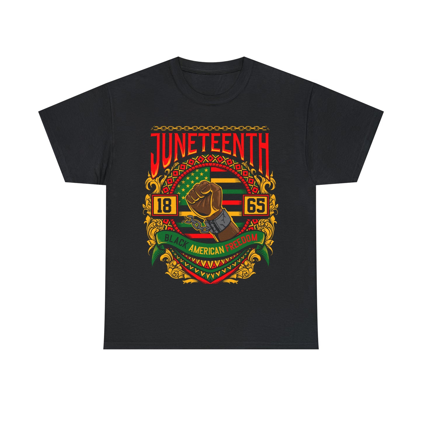 Men Juneteeth Heavy Cotton Tee