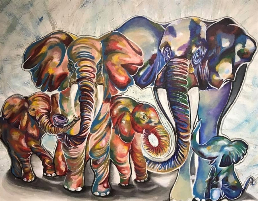 Family elephant