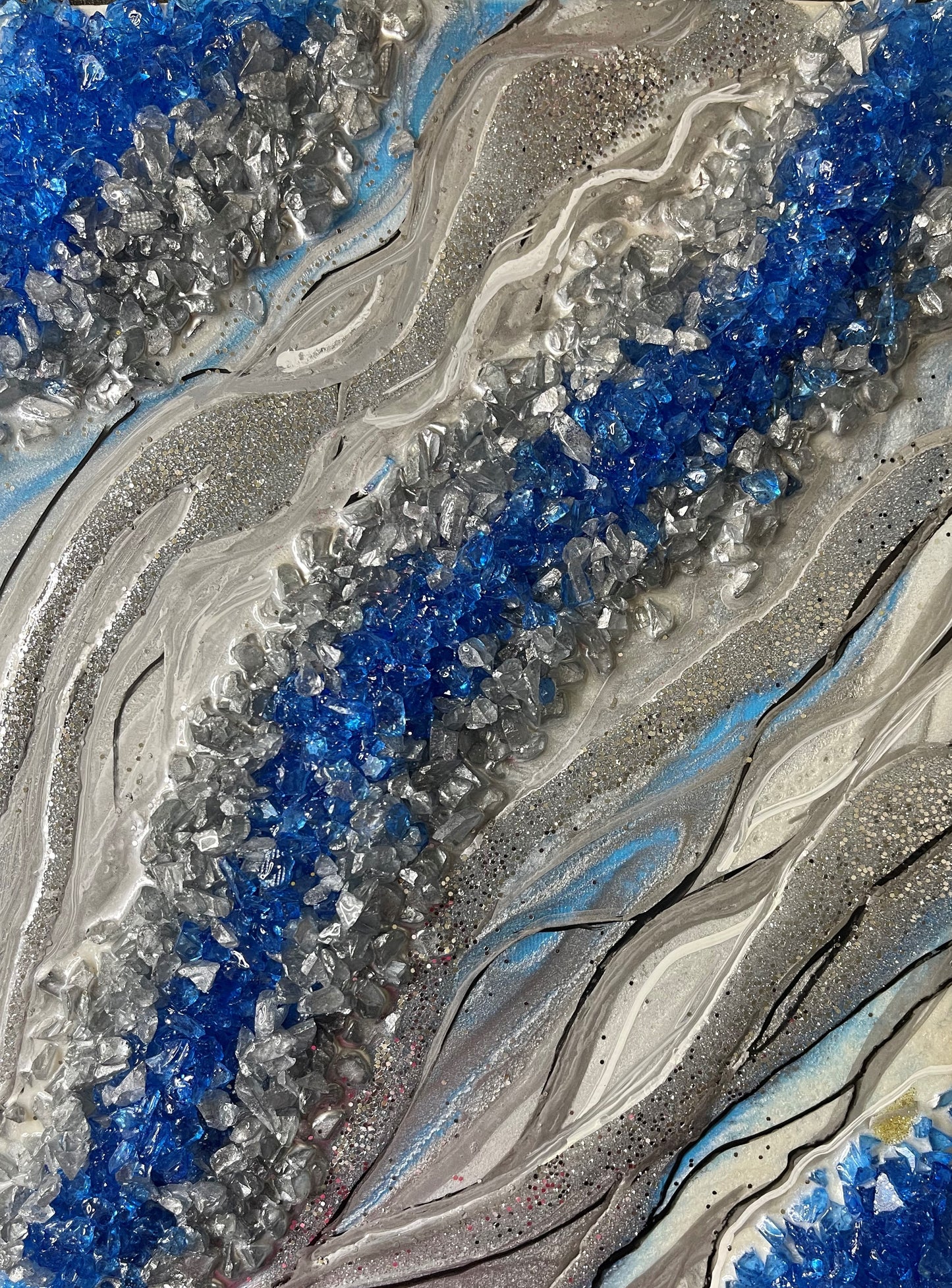 abstract blue ice