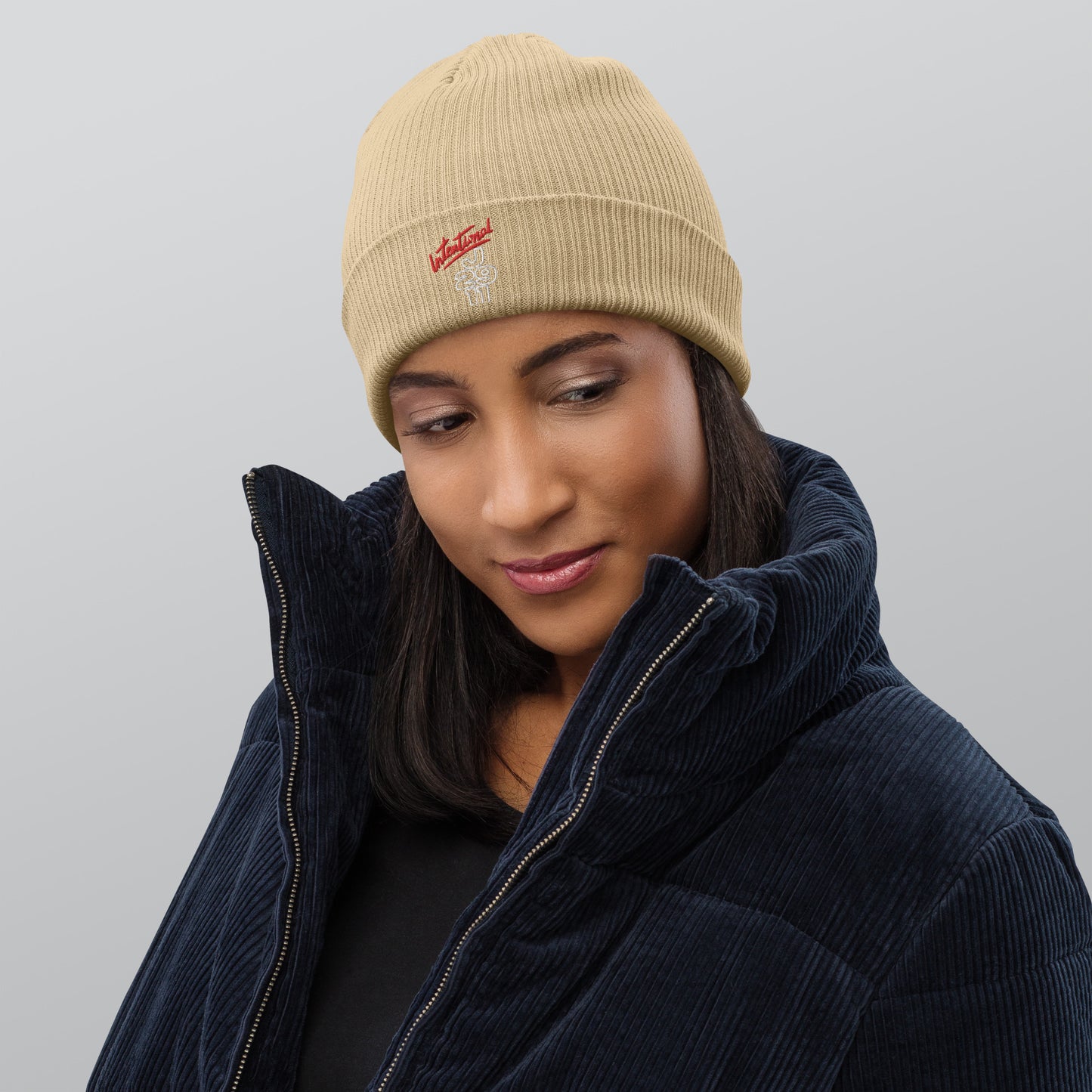 Organic ribbed beanie