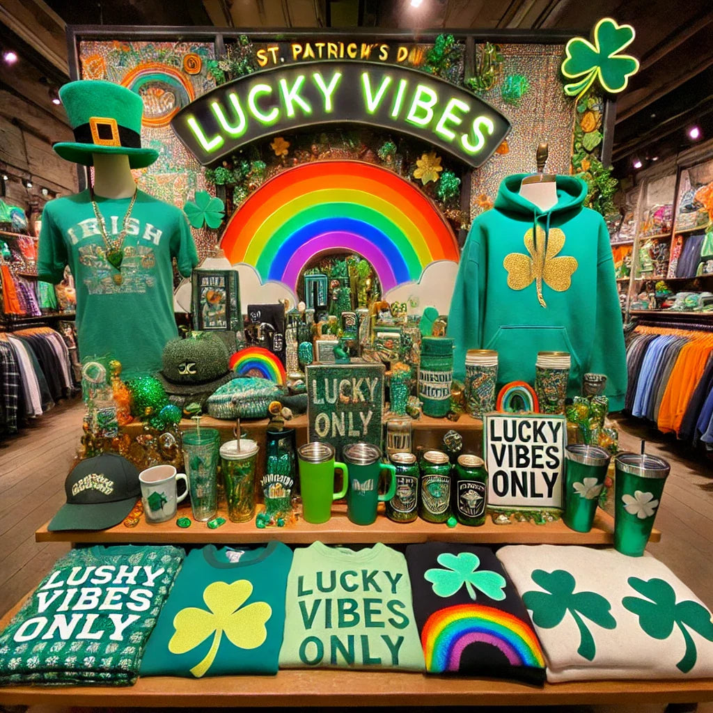 St. Patrick’s Day Collection – Lucky Apparel, Shamrock Tees & Festive Accessories