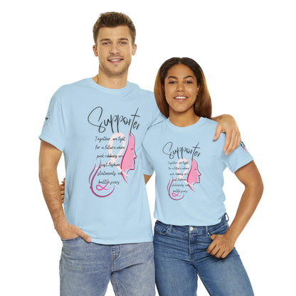 Breast Cancer supporter Unisex Heavy Cotton Tee