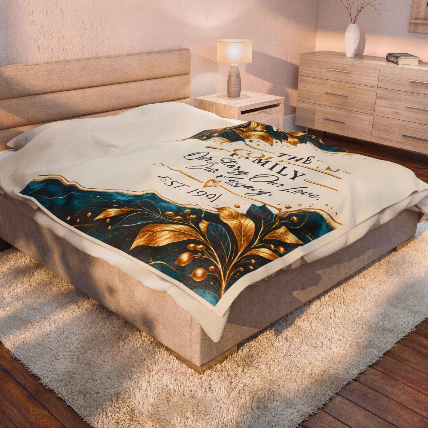Personalized Family Keepsake Blanket – Our Story, Our Love, Our Legacy