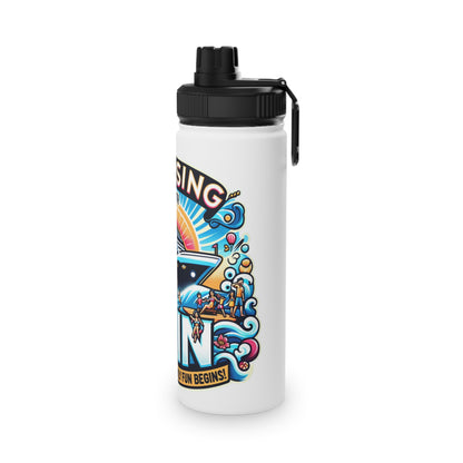 Family Trip Stainless Steel Water Bottle, Sports Lid