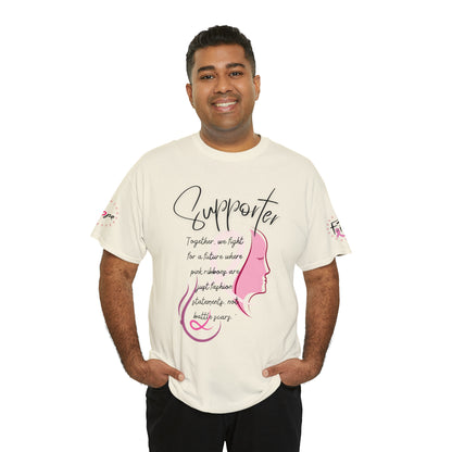 Breast Cancer supporter Unisex Heavy Cotton Tee