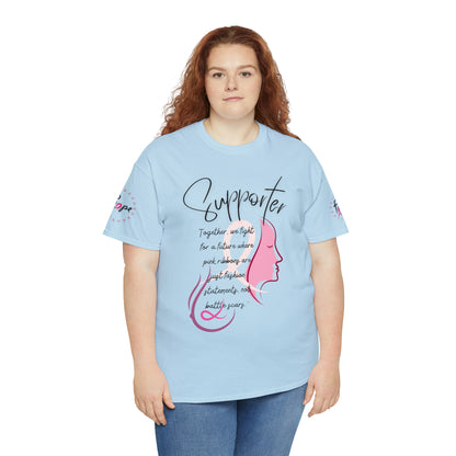 Breast Cancer supporter Unisex Heavy Cotton Tee