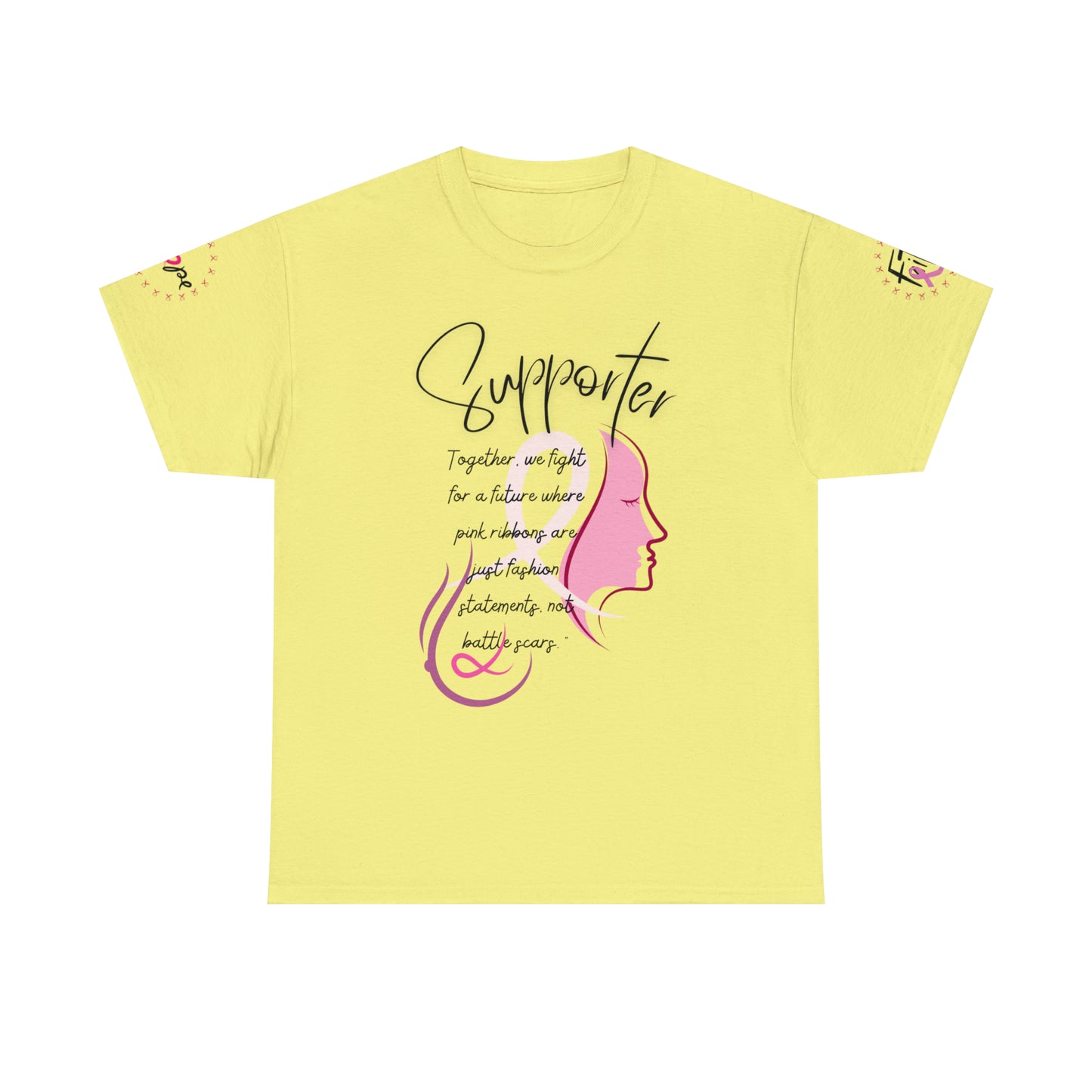 Breast Cancer supporter Unisex Heavy Cotton Tee