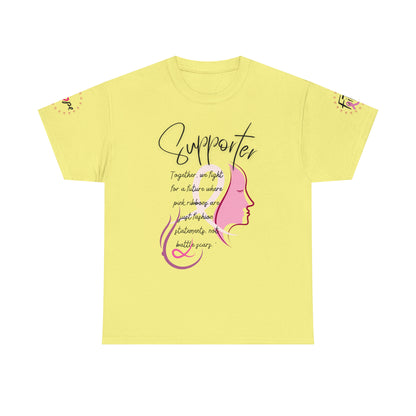 Breast Cancer supporter Unisex Heavy Cotton Tee