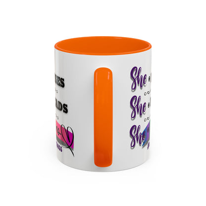 Empowering Lady Boss Coffee Mug - She Rises, She Leads, She Wins