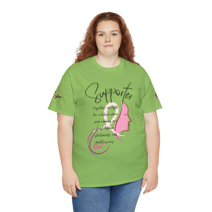 Breast Cancer supporter Unisex Heavy Cotton Tee