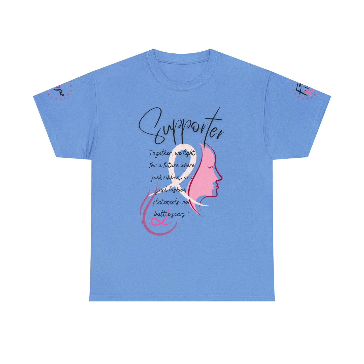 Breast Cancer supporter Unisex Heavy Cotton Tee