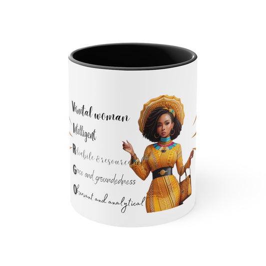 Virgo Woman: Accent Coffee Mug, 11oz