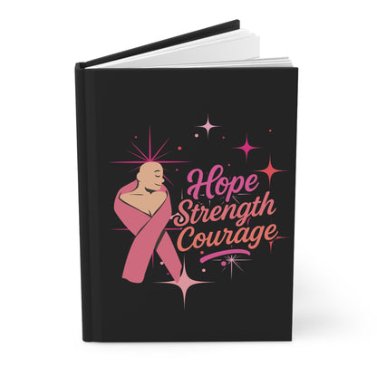 Inspirational Hardcover Journal - Hope, Strength, Courage | Perfect for Gift Giving, Gratitude, Recovery Notes, Meditation, Journaling
