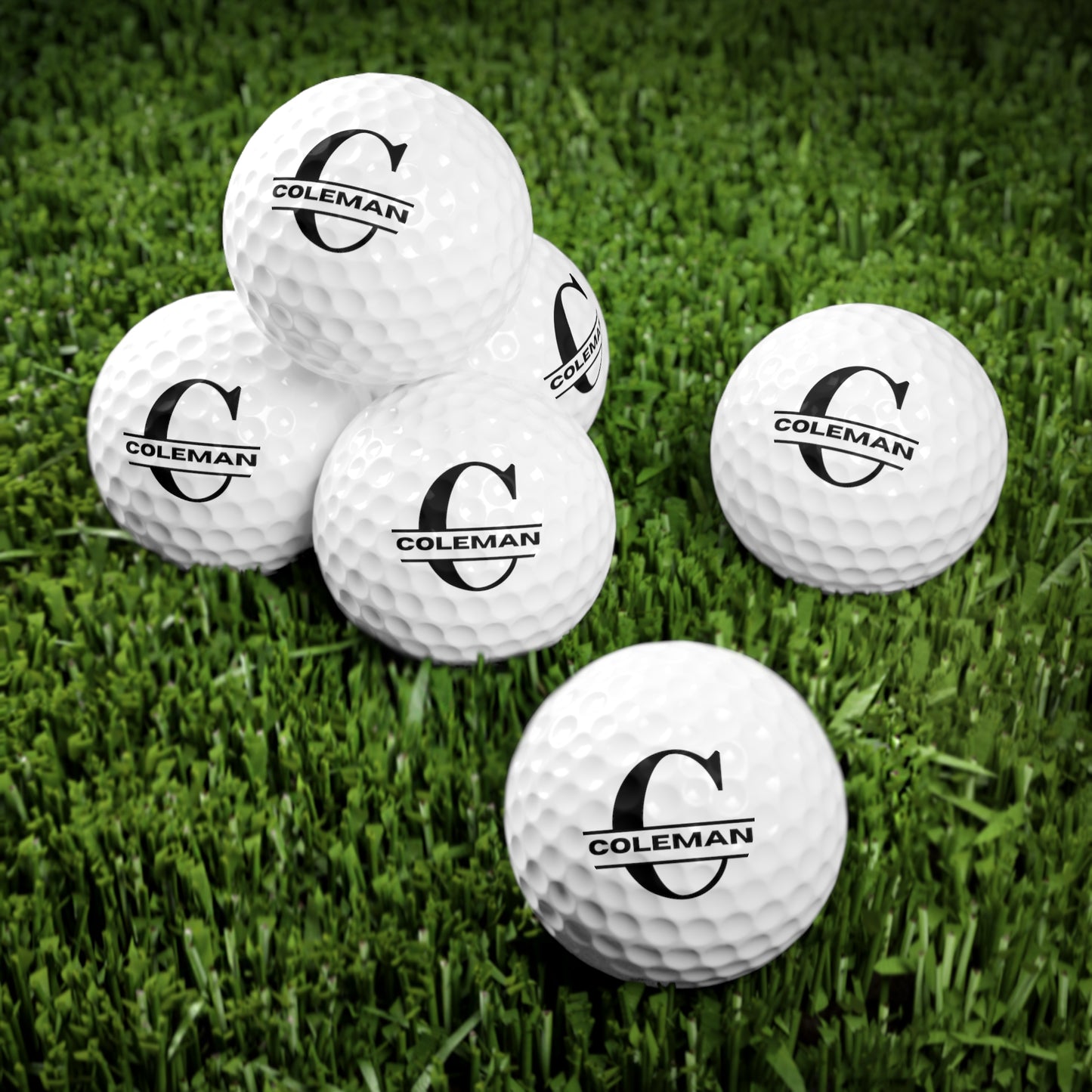 Custom Golf Balls with Logo, Name, or Message – Personalized Gifts for Golfers (6pcs)