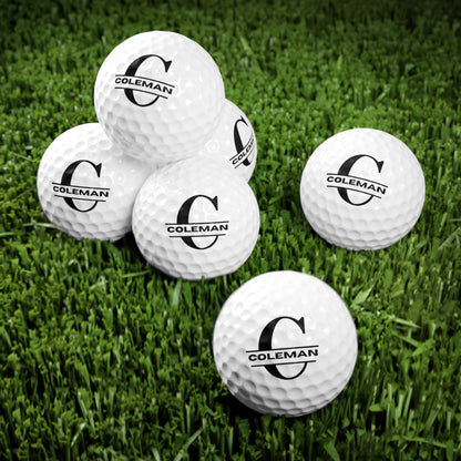 Custom Golf Balls with Logo, Name, or Message – Personalized Gifts for Golfers (6pcs)