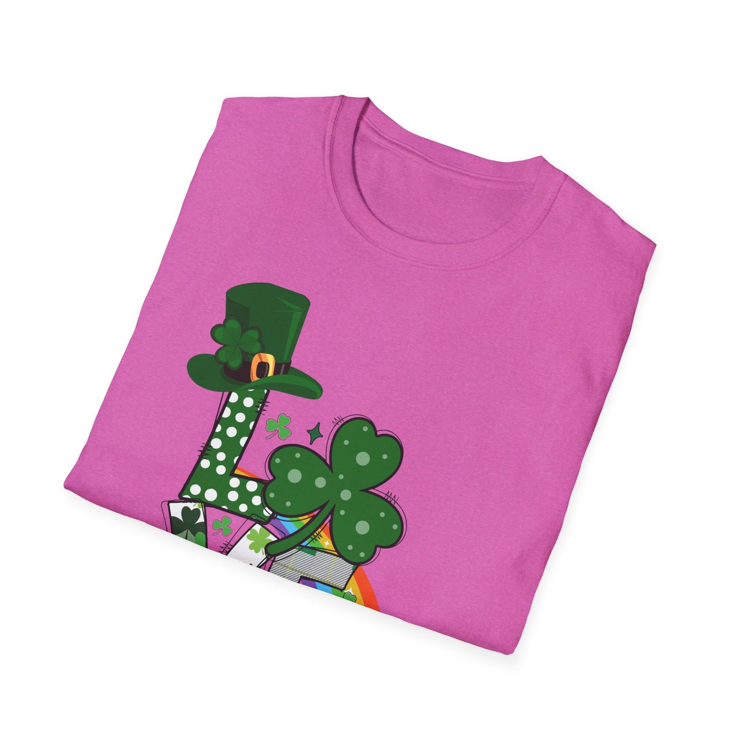 Festive St. Patrick’s Day LOVE T-Shirt – Lucky Shamrock & Pot of Gold Design 🍀🌈