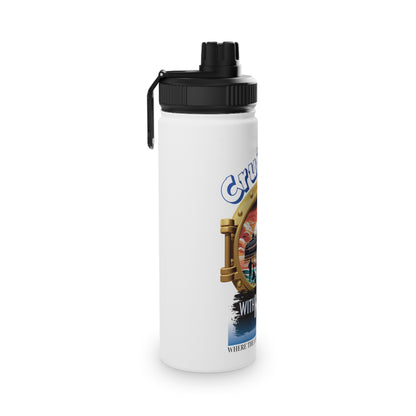 Family Cruise Stainless Steel Water Bottle, Sports Lid