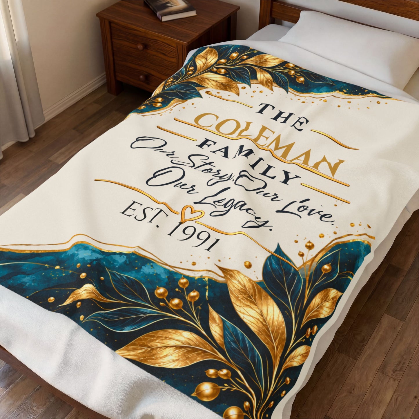 Personalized Family Keepsake Blanket – Our Story, Our Love, Our Legacy