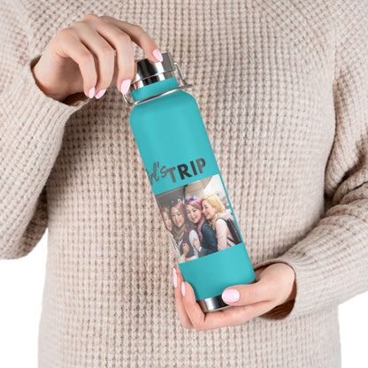 "Girl's Trip" Copper Vacuum Insulated Bottle, 22oz