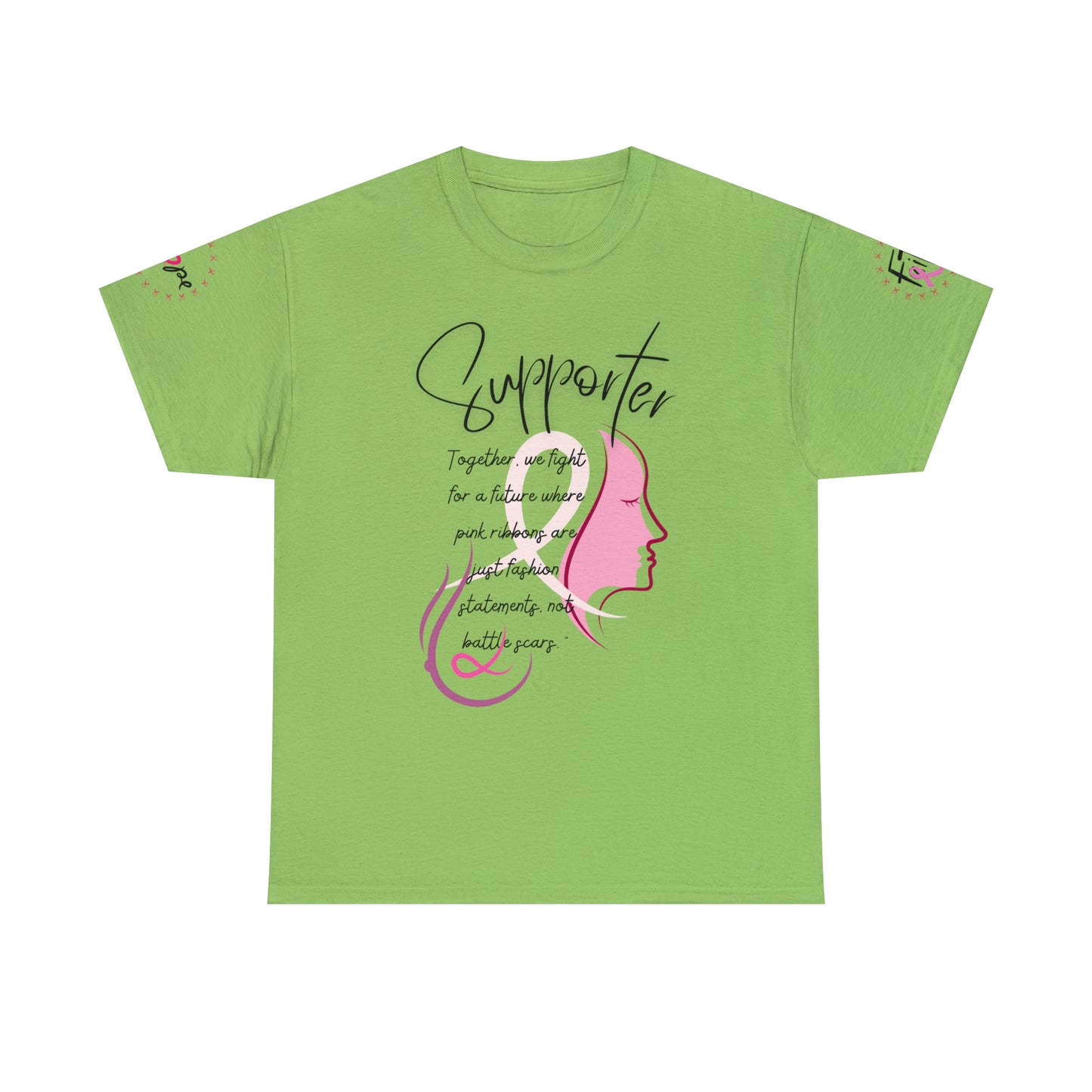 Breast Cancer supporter Unisex Heavy Cotton Tee