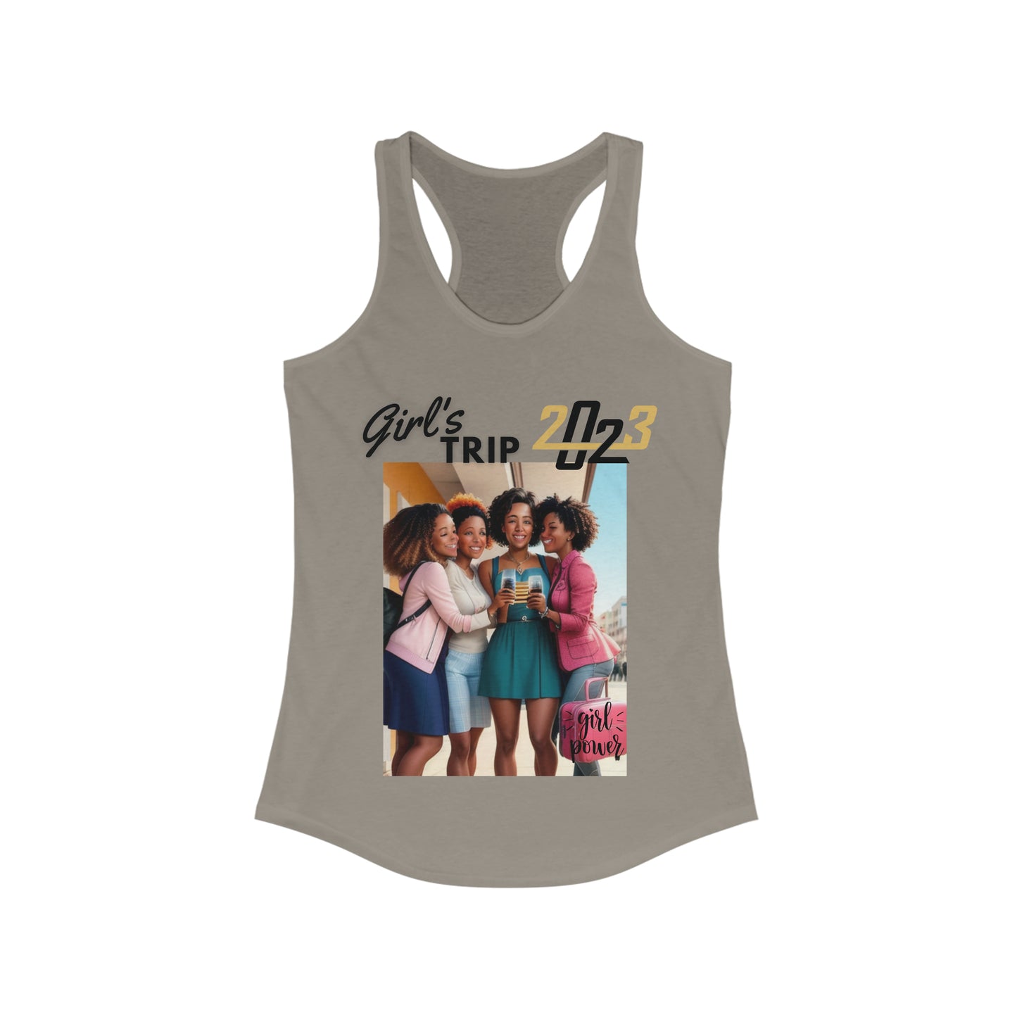 "2023 Girl's Trip" Women's Ideal Racerback Tank