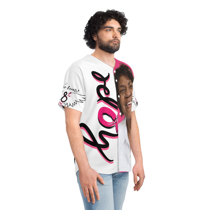 Customized "Friend" breast cancer Baseball Jersey (AOP)