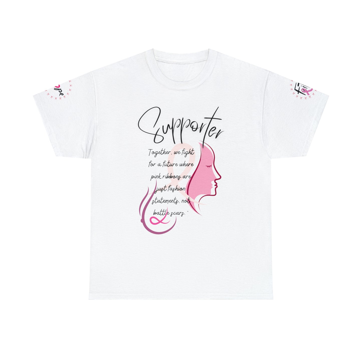 Breast Cancer supporter Unisex Heavy Cotton Tee