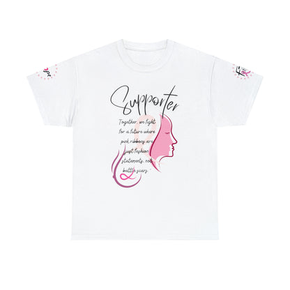 Breast Cancer supporter Unisex Heavy Cotton Tee