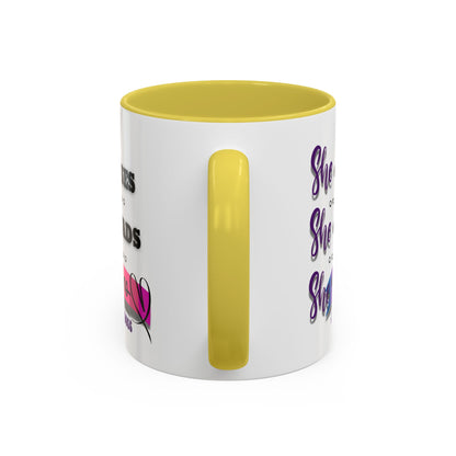 Empowering Lady Boss Mug - Colorful 11oz & 15oz Coffee Cup