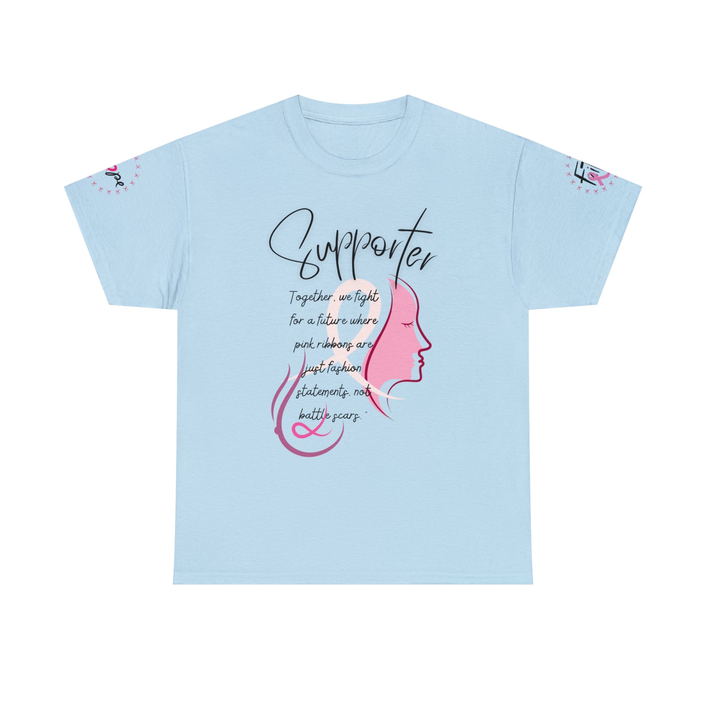 Breast Cancer supporter Unisex Heavy Cotton Tee