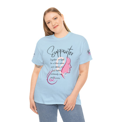 Breast Cancer supporter Unisex Heavy Cotton Tee