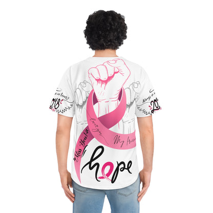 Customized "Friend" breast cancer Baseball Jersey (AOP)