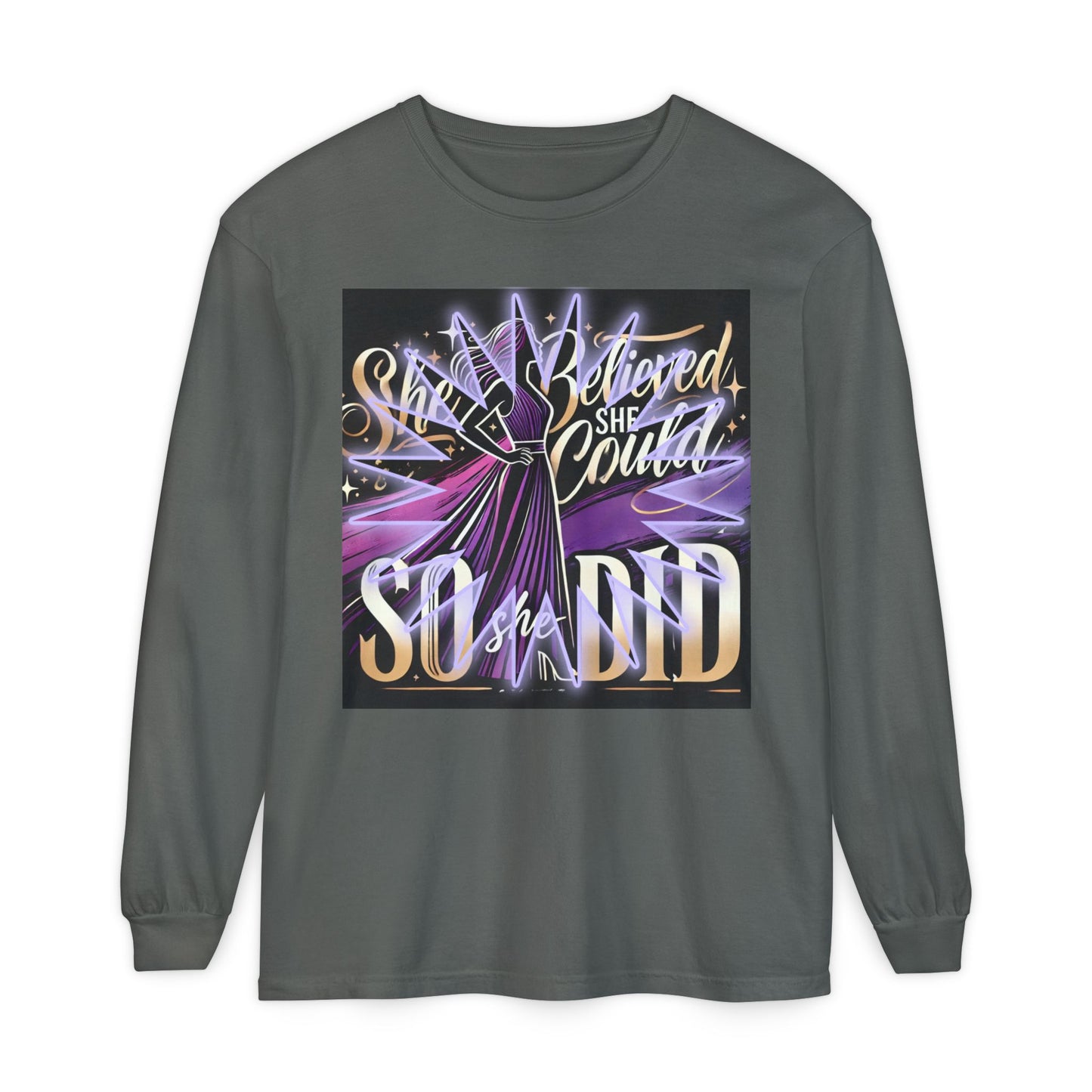 She Believed She Could, So She Did" Sweatshirt – Empowerment & Motivation in Every Stitch