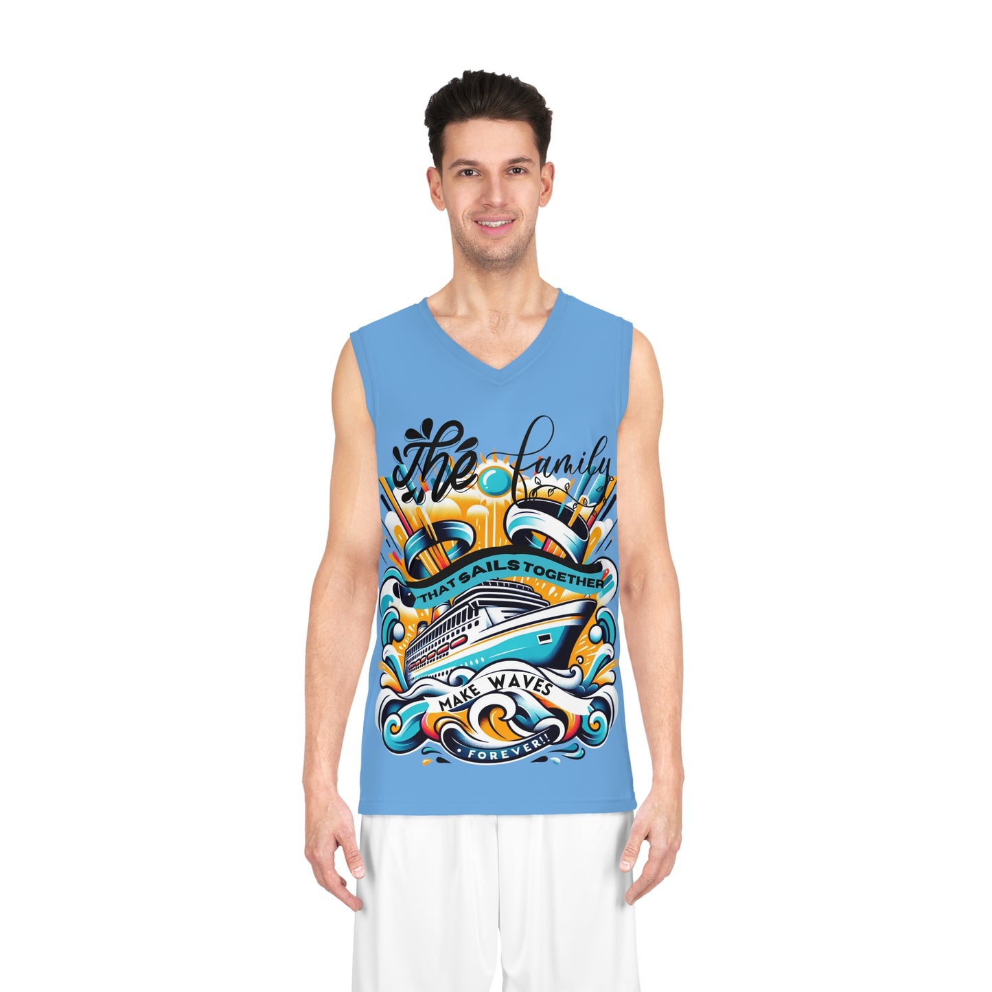 "A Family that Sails Together" Basketball Jersey