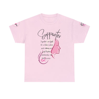 Breast Cancer supporter Unisex Heavy Cotton Tee