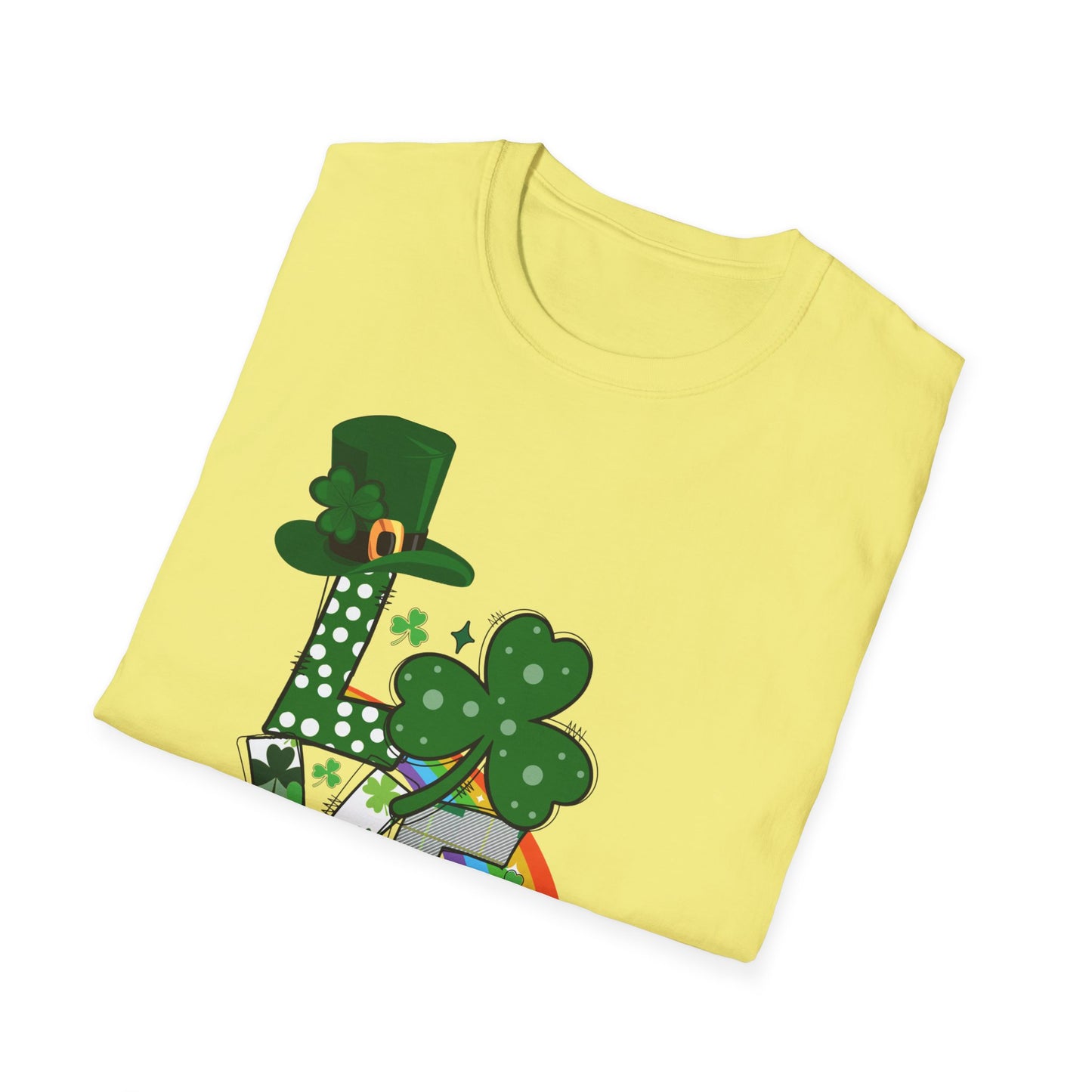 Festive St. Patrick’s Day LOVE T-Shirt – Lucky Shamrock & Pot of Gold Design 🍀🌈