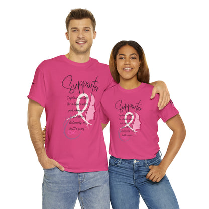 Breast Cancer supporter Unisex Heavy Cotton Tee