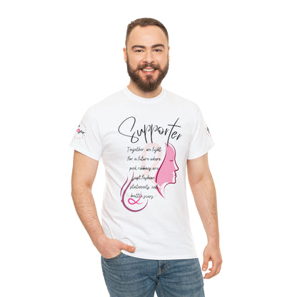 Breast Cancer supporter Unisex Heavy Cotton Tee