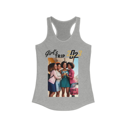 "2023 Girl's Trip" Women's Ideal Racerback Tank