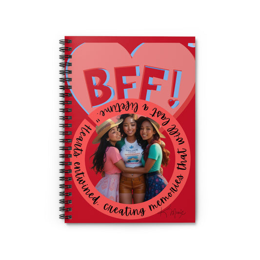 "BFF" Spiral Notebook - Ruled Line