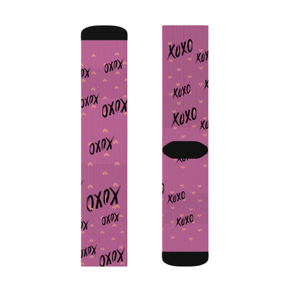 Cozy Pink Valentine's Day Socks – Perfect for Gifting and Celebrating Love ❤️
