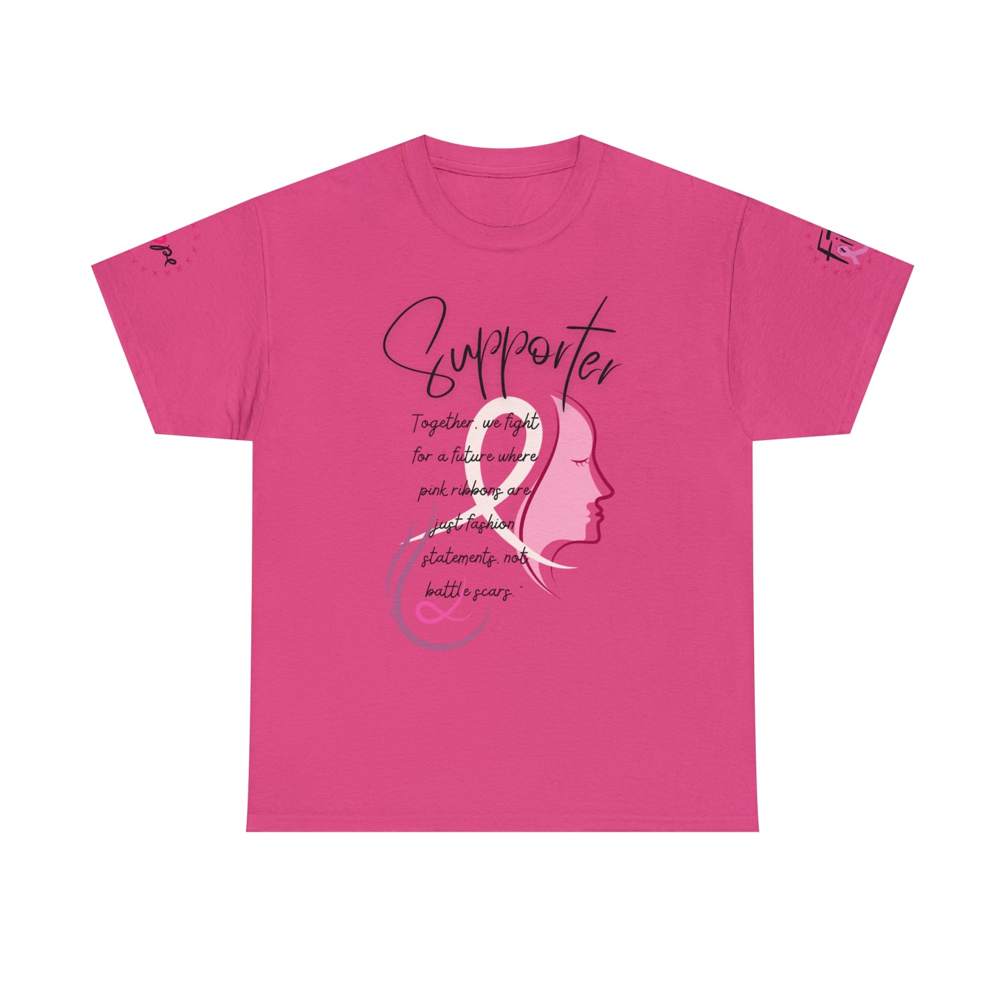 Breast Cancer supporter Unisex Heavy Cotton Tee