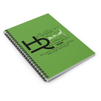 HR: Green Spiral Notebook - Ruled Line