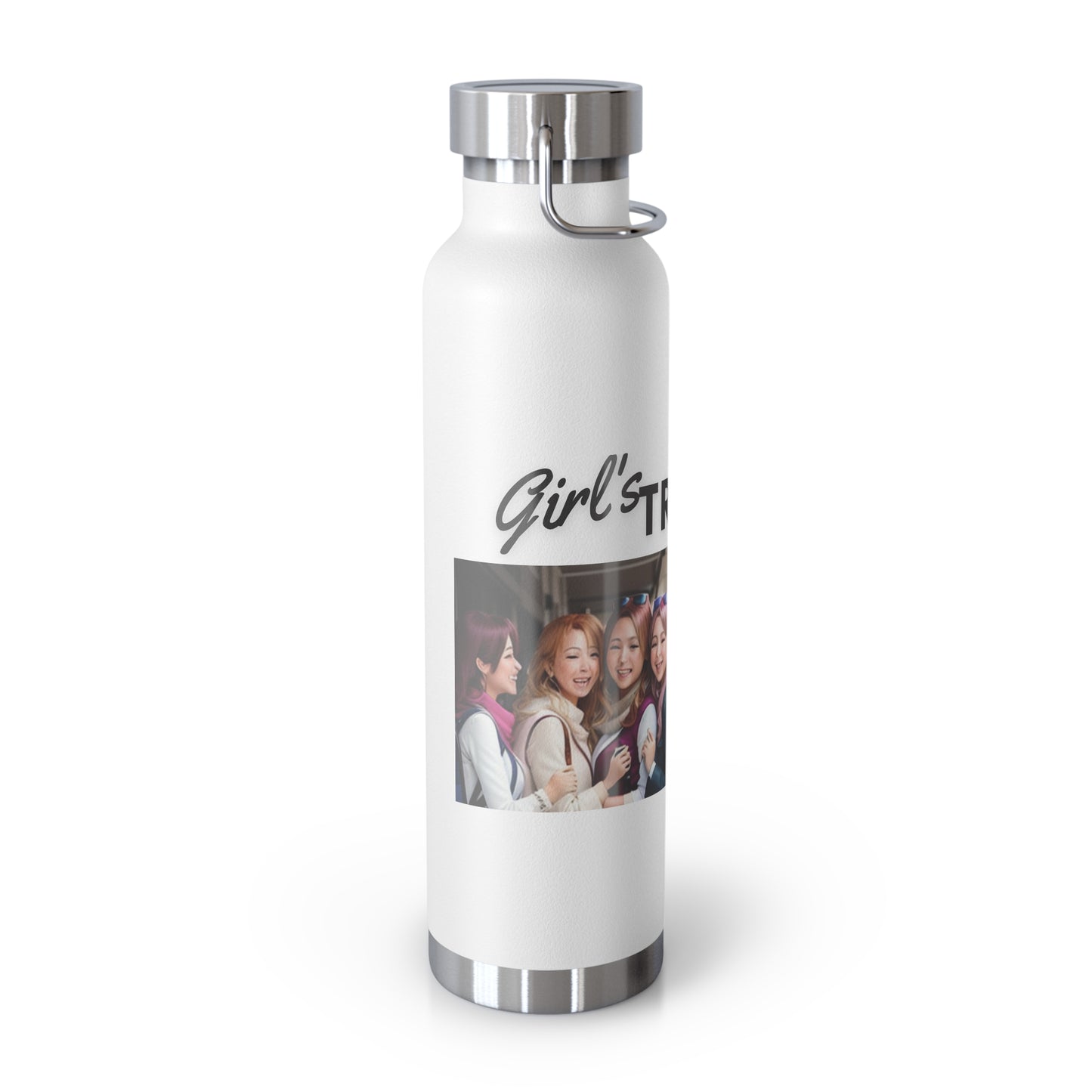 "Girl's Trip" Copper Vacuum Insulated Bottle, 22oz