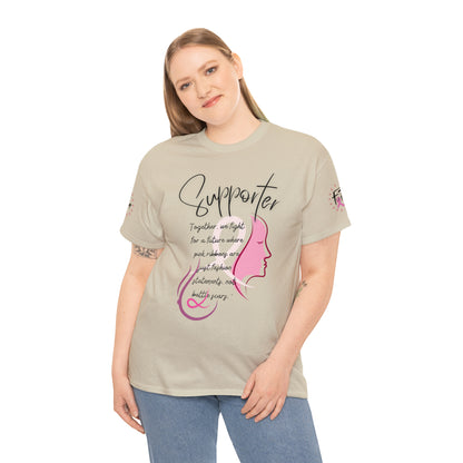 Breast Cancer supporter Unisex Heavy Cotton Tee